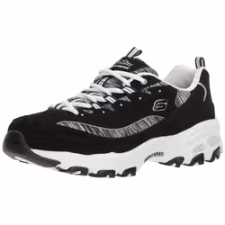 Skechers Sport Women's DLites Interlude Sneaker  Black/White  11 W US