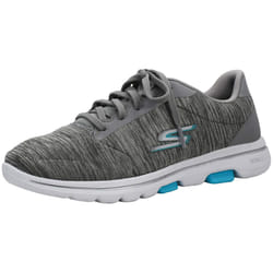 Skechers Womens go Walk 5-True Sneaker greyLight Blue 6 Wide
