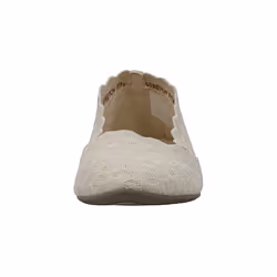 Skechers Women's Cleo-Scalloped Knit Skimmer Ballet Flat Natural 10