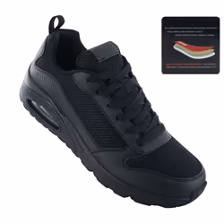 Skechers Uno Fastime - Herren Sneakers Schuhe Schwarz 237016-bbk Original - black, EU 41 US 8 - Additional view 2
