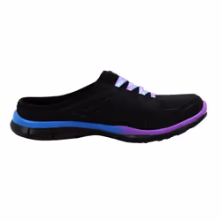 Skechers Women's No Limits Slip-On Mule Sneaker Black/Purple 7.5