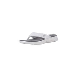 Skechers Women's On The Go 600 - Sunny Thong Sandal White 6 Wide