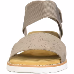 Skechers Women's Bobs Desert Kiss Wedge Sandal Taupe 7.5 Wide