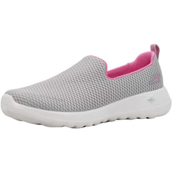 Skechers Women's Go Walk Joy Sneaker  Grey/Pink  10 Wide