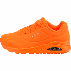 Skechers Women's Uno-Night Shades Sneaker  Orange  7.5