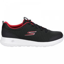 ) GO WALK Max - Progressor | Black/Red | Mens Lace Up Trainers - 8 (Adults'