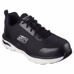 Skechers Safety Trainers Steel Safety Toe S3 SRC Breathable Arch-Fit Ringstap - 6UK /39EU /7US, Black/White