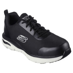 Skechers Safety Trainers Steel Safety Toe S3 SRC Breathable Arch-Fit Ringstap - 7UK /41EU /8US, Black/White