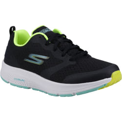 ) Skechers GO RUN Consistent - Intensify-X Textile Women's Black/Lime Trainers - Black, 4 (Adults'
