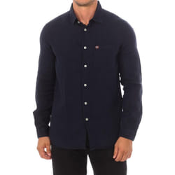 Camisa De Manga Larga G-creton Y Cuello De Solapa Np0a4g2z Hombre - blue, M