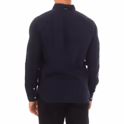 Camisa De Manga Larga G-creton Y Cuello De Solapa Np0a4g2z Hombre - blue, M