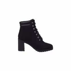 Timberland Women's MID LACE UP BOOT Fashion, Black Nubuck, 6.5 UK