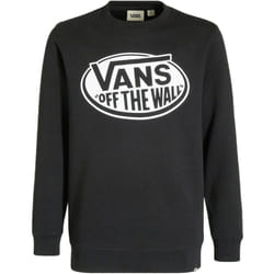 Vans Boys Kids Classic Off The Wall Crew Neck Long Sleeve T-Shirt Tee Top Black - L, Black