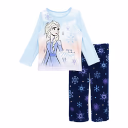 Disney Girls' Pajamas Frozen Aqua/Navy Size 8