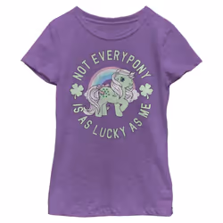 Hasbro Classic My Little Pony Lucky Pony Girls Short Sleeve Tee Shirt