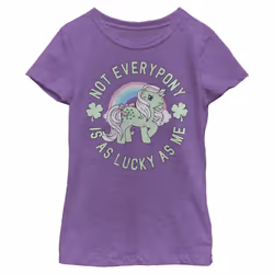 Hasbro Classic My Little Pony Lucky Pony Girls Short Sleeve Tee Shirt