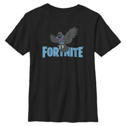 Fortnite Boys Wings of Fortnight TShirt  Black  XLarge