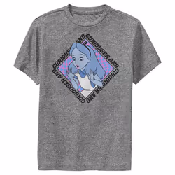 Disney Boys Alice Face TShirt Charcoal Heather Medium
