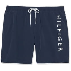 Tommy Hilfiger Men's Big & Tall 7  Logo Swim Trunks with Quick Dry  Sk