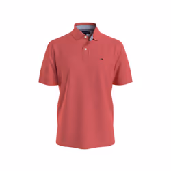 Tommy Hilfiger Men's Big Short Sleeve Polo Shirt in Regular Fit RED H
