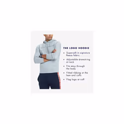 Tommy Hilfiger Men's THD Hoodie Sweatshirt  Navy blazer  XS
