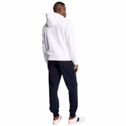 TOMMY HILFIGER mens Embroidered Tommy Logo Fleece Pullover Hooded Swea