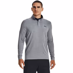 Under Armour Mens Playoff 1/4 Zip Long-Sleeve T-Shirt  (035) Steel/Mod
