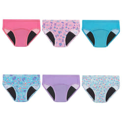 Hanes Toddler Girls' Potty Trainer Briefs  6-Pack  Assorted  4/5