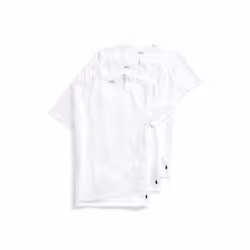 POLO Ralph Lauren Men's Classic Fit Cotton Crew Tee Big & Tall White/Cruise Navy 5X Tall