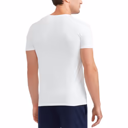 POLO Ralph Lauren Men's Classic Fit Cotton Crew Tee Big & Tall  White/Cruise Navy  6X Tall