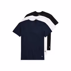 POLO RALPH LAUREN Men's Slim Fit Cotton V-Neck Tee Cruise Navy/White