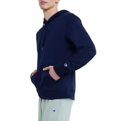 Champion  Powerblend  Fleece Comfortable Hoodie  Sweatshirt for Men Reg Tall  Navy C Logo  3X-Large big