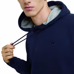 Champion  Powerblend  Fleece Comfortable Hoodie  Sweatshirt for Men Reg Tall  Navy C Logo  3X-Large big