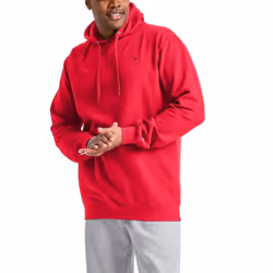 Champion  Powerblend  Fleece Comfortable Hoodie  Sweatshirt for Men Reg. or Big  Team Red Scarlet C Logo  Large tall