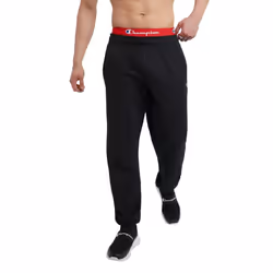 Champion Lightweight Lounge Jersey Knit Casual Pants for Men Reg. or Big Black C Patch Logo X-Large Tall