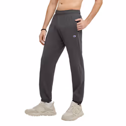 Champion  Lightweight Lounge  Jersey Knit Casual Pants for Men Reg. or Big  Granite Heather C Patch Logo  Large Tall