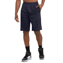 Champion Mesh Gym  Lightweight Athletic Shorts for Men (Reg Tall)  Navy C Patch Logo  3X-Large Big