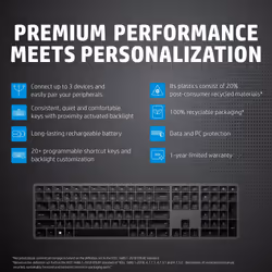 HP 975 Dual-Mode Wireless Keyboard - Additional view 5