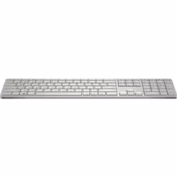 HP 970 Programmable Wireless Keyboard, Wireless, Bluetooth, Silver