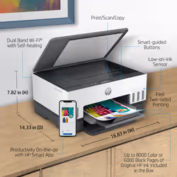 HP Smart Tank 6006 Wireless All-in-One Color Printer, Copier, Scanner - Additional view 6