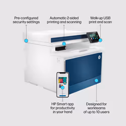 HP Color LaserJet Pro MFP 4302fdn Printer - Additional view 4