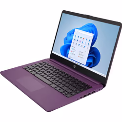 HP Essential 14s-fq0060na AMD 3000 3020E Laptop 35.6 cm (14") HD 4 GB DDR4-SDRAM 64 GB eMMC Wi-Fi 5 (802.11ac) Windows 11 Home in S mode Burgundy