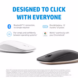 HP 410 Slim Silver Bluetooth Mouse - Additional view 5