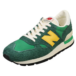 New Balance 990 Made In Usa Mens Fashion Trainers in Green Yellow - 8