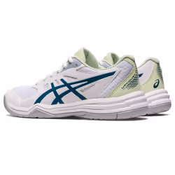 ASICS Women's Upcourt 5 Volleyball Shoes  8  White/Ink Teal