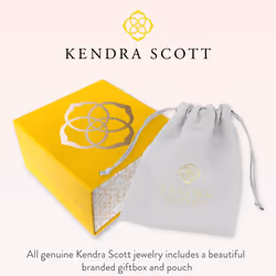 Kendra Scott Letter K Pendant Necklace for Women  Fashion Jewelry  Rhodium-Plated Brass  Rhodium Metal  Letter K