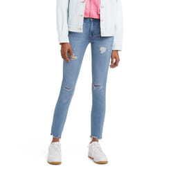 Levi's Women's 721-High Rise Skinny-Jeans  Medium Indigo Worn in  24 Regular