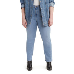 Levi's Women's Size 724 High Rise Straight Jeans Also Available in Plus  Medium Indigo Worn in  39 Regular