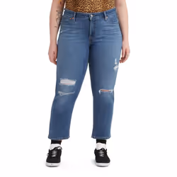 Levis Womens Boyfriend Jeans (Standard and Plus)  (New) Indigo Worn in