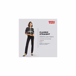 Levi's Women's Classic Straight Jeans Standard and Plus  New Lapis Speed  34 Regular